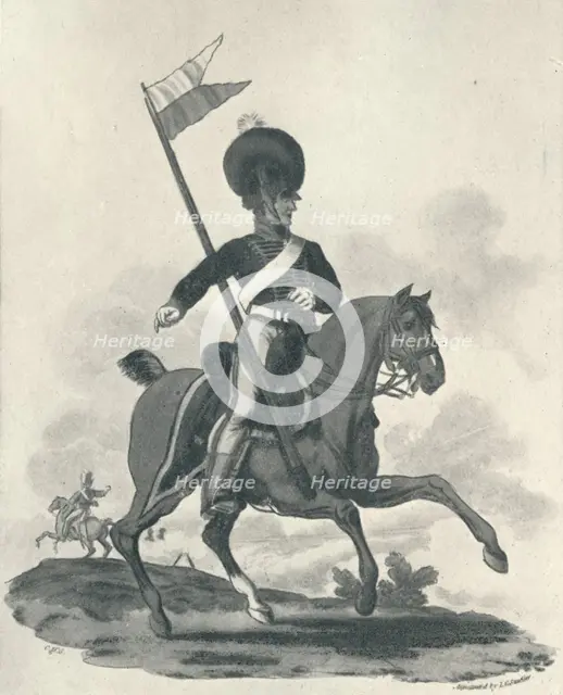 'Royal Artillery Mounted Rockett Corps', 1812-1815 (1909). Artist: Joseph Constantine Stadler.