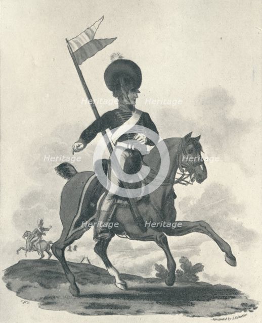 'Royal Artillery Mounted Rockett Corps', 1812-1815 (1909). Artist: Joseph Constantine Stadler.