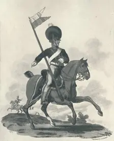 Royal Artillery Mounted Rockett Corps 1812-1815 (1909). Artist: Joseph Constantine Stadler