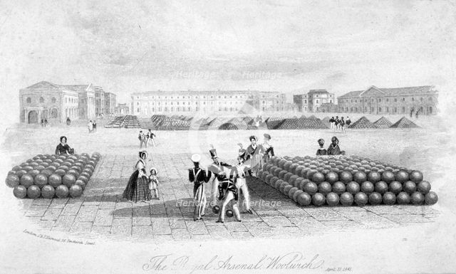 Royal Arsenal, Woolwich, Kent, 1841. Artist: Anon