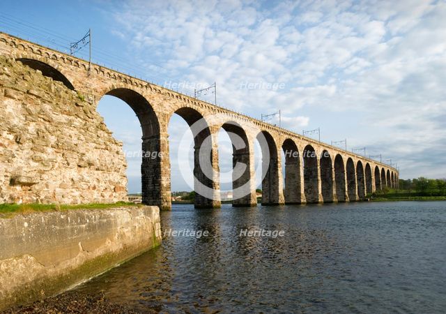 Royal Border Bridge, Berwick-upon-Tweed, Northumberland, 2010. Artist: Historic England Staff Photographer.