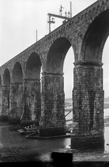 Royal Border Bridge, Berwick upon Tweed, Northumberland, c1945-1980. Artist: Eric de Maré