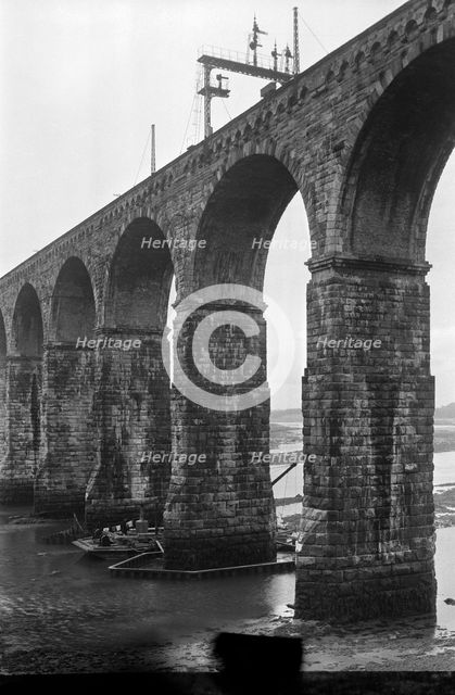 Royal Border Bridge, Berwick upon Tweed, Northumberland, c1945-1980. Artist: Eric de Maré