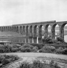 Royal Border Bridge, Berwick upon Tweed, Northumberland, c1945-1980. Artist: Eric de Maré