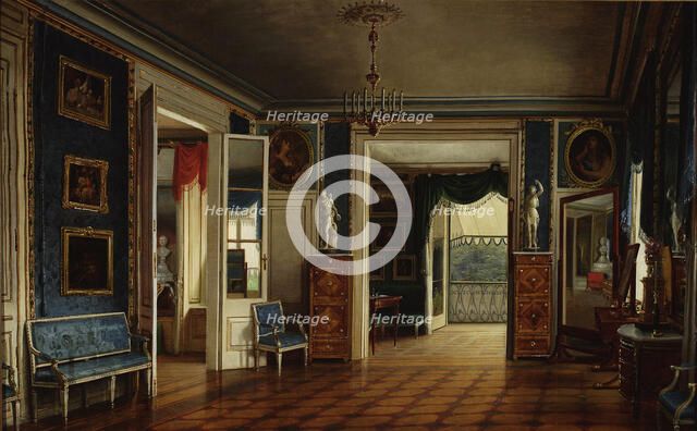 Royal Bedroom of the Lazienki Palace, 1847.