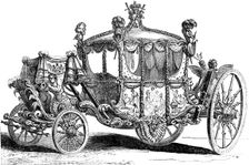 Royal gold state coach, 19th century