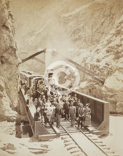 Royal Gorge, 1885. Creator: William H. Jackson.