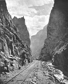 Royal Gorge of the Arkansas River, Colorado, USA, c1900. Creator: Unknown