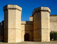 Royal Gate, Royal Abbey of Santa Maria de Poblet, Vimbodi, Catalonia, Spain, 1999. Creator: LTL