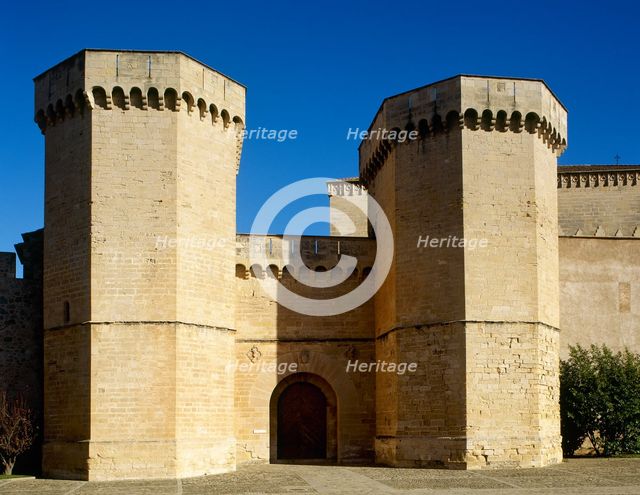 Royal Gate, Royal Abbey of Santa Maria de Poblet, Vimbodi, Catalonia, Spain, 1999.  Creator: LTL.