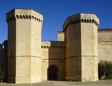 Royal Gate, Royal Abbey of Santa Maria de Poblet, Vimbodi, Catalonia, Spain, 1999. Creator: LTL