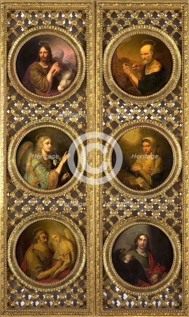 Royal Doors with Christ, the Virgin, the Archangel Gabriel and the Four Evangelists, 1804-1809.