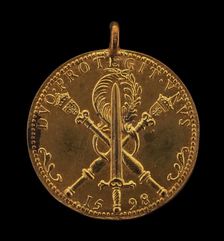 Royal Emblem [reverse], 1598. Creator: Conrad Bloc