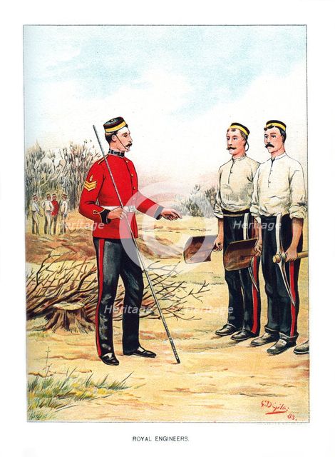 'Royal Engineers', c1890.Artist: Geoffrey Douglas Giles