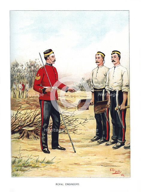 'Royal Engineers', c1890.Artist: Geoffrey Douglas Giles
