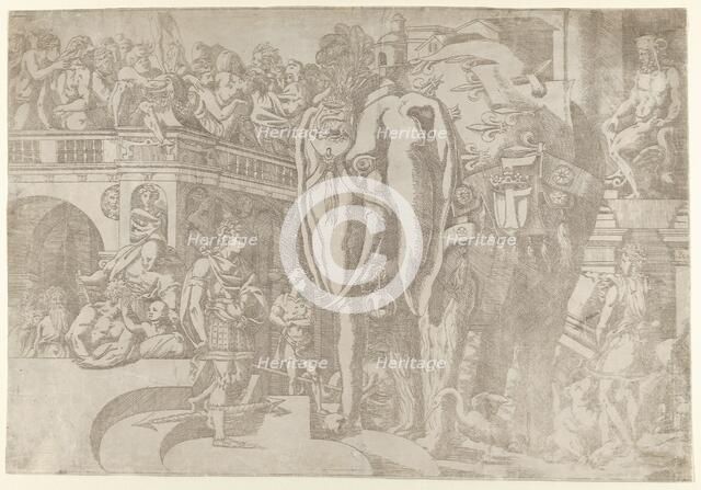 Royal Elephant, 1542-45. Creator: Antonio Fantuzzi.