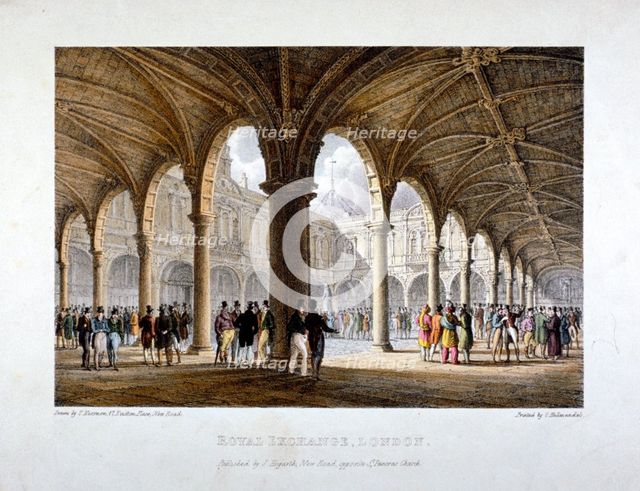 Royal Exchange, City of London, 1788.                  Artist: Anon