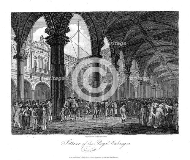 Royal Exchange, London, late 18th century. Artist: Unknown
