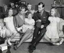 Royal family portrait at Haga Castle, Stockholm, Sweden, c1945. Creator: Karl Sandels
