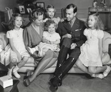 Royal family portrait at Haga Castle, Stockholm, Sweden, c1945. Artist: Karl Sandels
