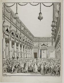 Royal Feast, 1782. Creators: Jean-Michel Moreau, Antoine Jean Duclos