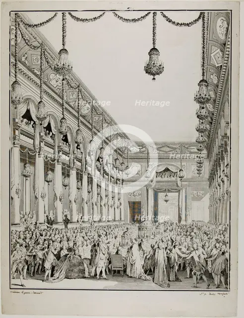 Royal Feast, 1782. Creators: Jean-Michel Moreau, Antoine Jean Duclos.