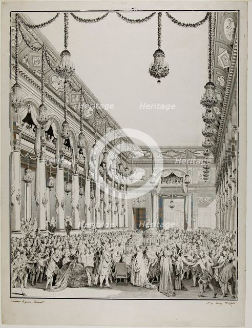Royal Feast, 1782. Creators: Jean-Michel Moreau, Antoine Jean Duclos.