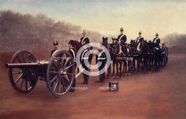 'Royal Field Artillery (Action Front)', 1900. Creator: Gregory & Co.