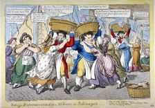 Royal fishmongers, or a welcome to Billingsgate 1816. Artist: C Williams