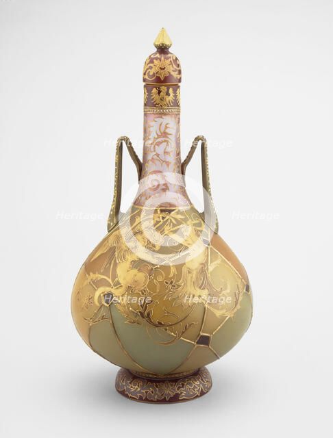 Royal Flemish Vase, 1889/95. Creator: Mount Washington Glass Company.