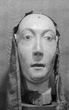 Royal funeral effigy of Anne of Bohemia, Westminster Abbey, London, 1945-1980. Artist: Eric de Maré