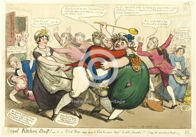 Royal Kitchen Stuff!, 1819. Creator: Isaac Robert Cruikshank.