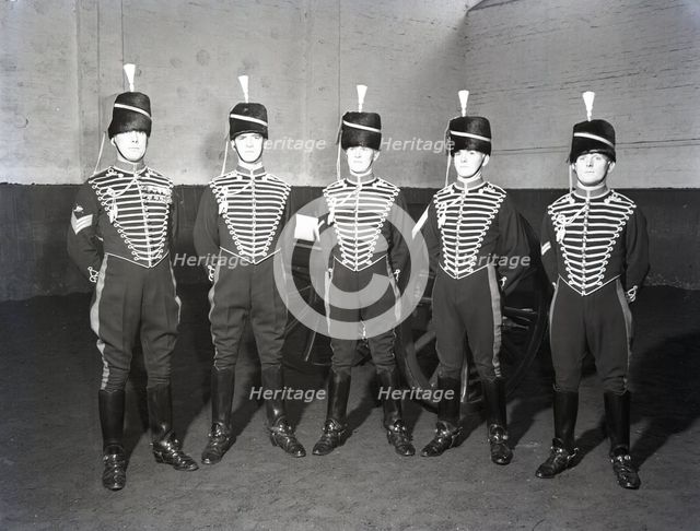 Royal Horse Artillery gun team in full dress, c1953.  Creator: Arthur Charles Kirby Ware.