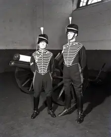 Royal Horse Artillery gun team in full dress, c1953. Creator: Arthur Charles Kirby Ware