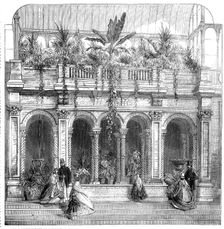Royal Horticultural Society's Gardens, South Kensington: recessed arcade in the Great..., 1861. Creator: Unknown
