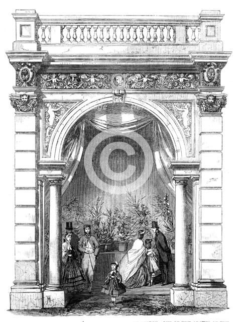 Royal Horticultural Society's Gardens, South Kensington: one of the arches of the Northern..., 1861. Creator: Unknown.