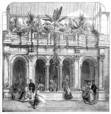 Royal Horticultural Society's Gardens, South Kensington: recessed arcade in the Great..., 1861. Creator: Unknown