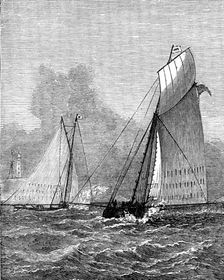 Royal Halifax (Nova Scotia) Yacht Club Race, 1873. Creator: Unknown