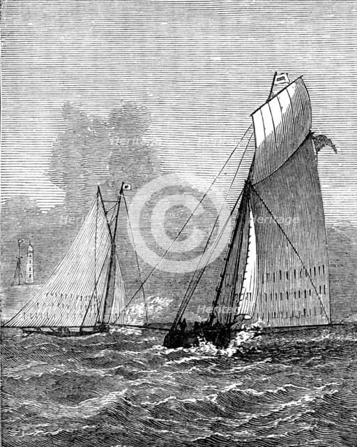 Royal Halifax (Nova Scotia) Yacht Club Race, 1873. Creator: Unknown.