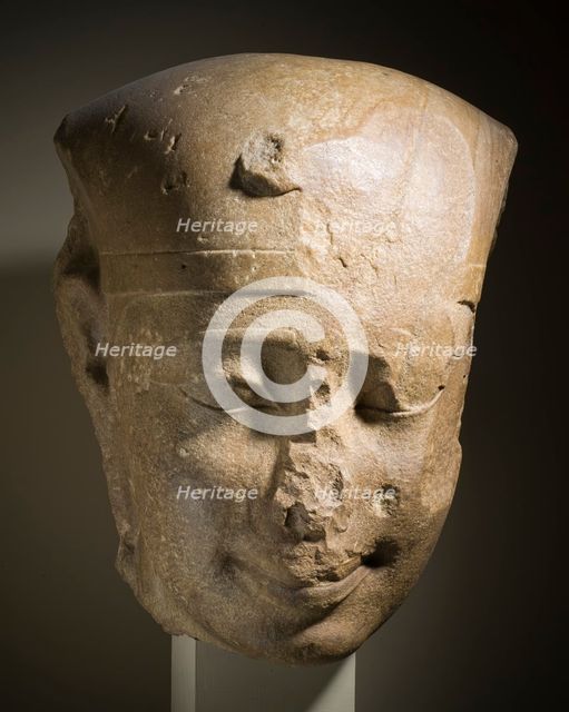 Royal Head, Possibly King Nectanebo I, 380-363 B.C.. Creator: Unknown.