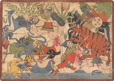 "Royal Hunt", folio from a Mahabharata, 1800-1850. Creator: Unknown