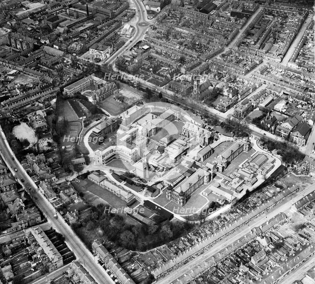 Royal Infirmary (London Road Community Hospital), Derby, Derbyshire, 1947. Artist: Aerofilms.