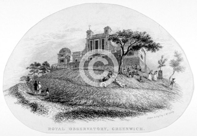 Royal Observatory, Greenwich, London, c1830. Artist: J McGahey