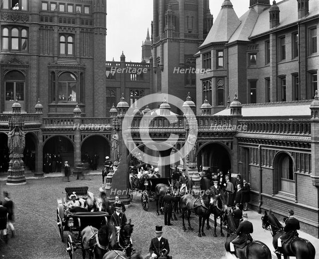 Royal opening of Birmingham General Hospital, Small Heath, West Midlands, 1897. Artist: Bedford Lemere and Company.