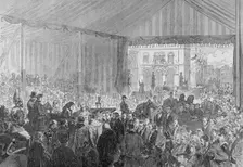 Royal opening of Holborn Viaduct, City of London, 1869. Artist: Anon