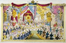 Royal opening of London Bridge, 1831. Artist: Anon