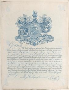Royal Licence and Copyright for Encyclopaedia Londinesis, 19th century., 19th century. Creator: Anon