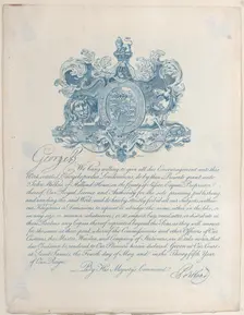Royal Licence and Copyright for Encyclopaedia Londinesis, 19th century., 19th century. Creator: Anon