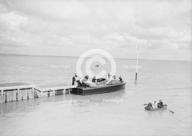 Royal Motor Barge, possibly Isle of Wight, c1939. Creator: Kirk & Sons of Cowes.
