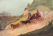 Royal Mail Coach, 19th century, (1907). Artist: Robert Havell